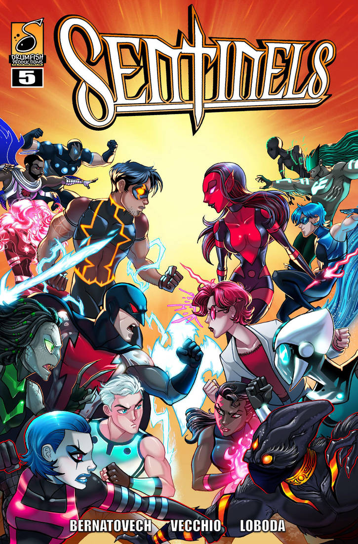 SENTINELS: RE-VISIONED COVER #5 by RichBernatovech
