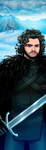 Jon Snow Panel Art by RichBernatovech