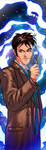 Doctor Who David Tennant Panel Art by RichBernatovech