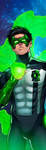 Green Lantern Kyle Rayner Panel Art by RichBernatovech