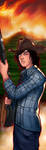 Carl Grimes Panel Art by RichBernatovech