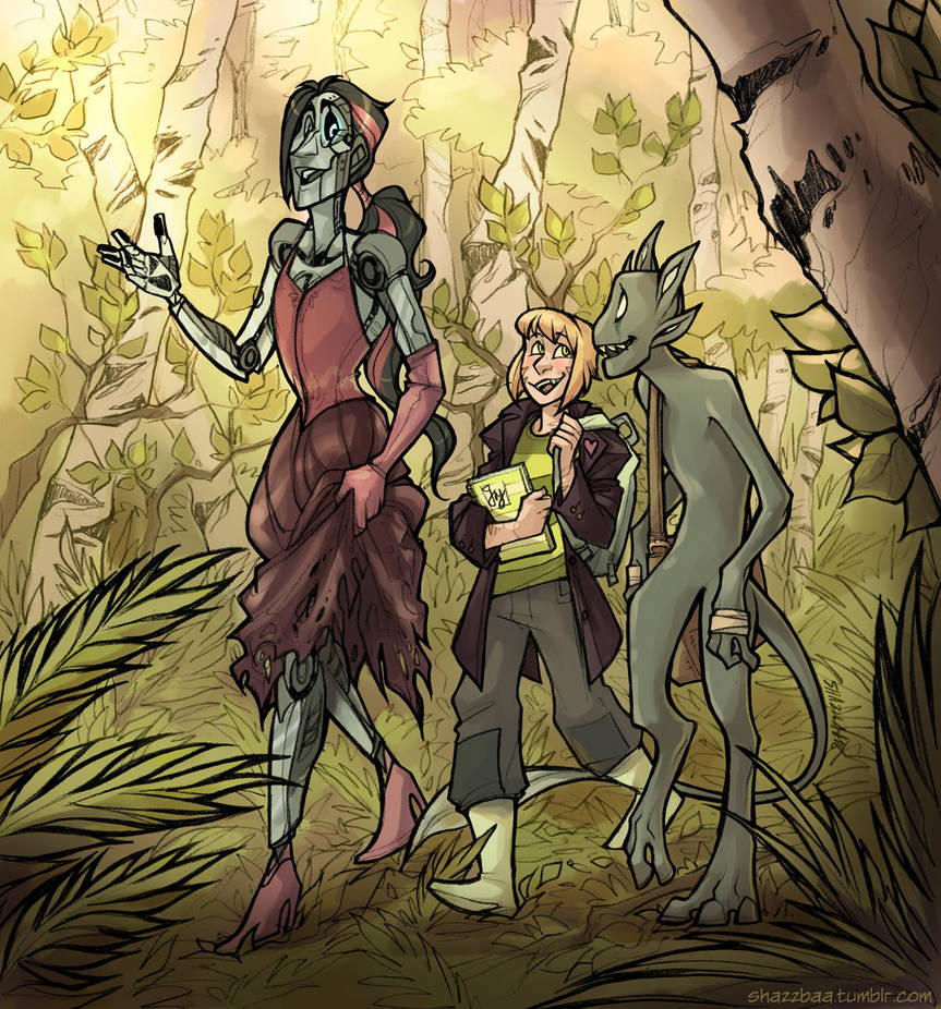 Fusion OCs - Out for a Walk by Shazzbaa