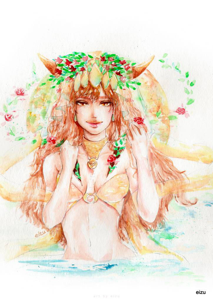 VIRGO - Original Horoscope Watercolor Series by eizu