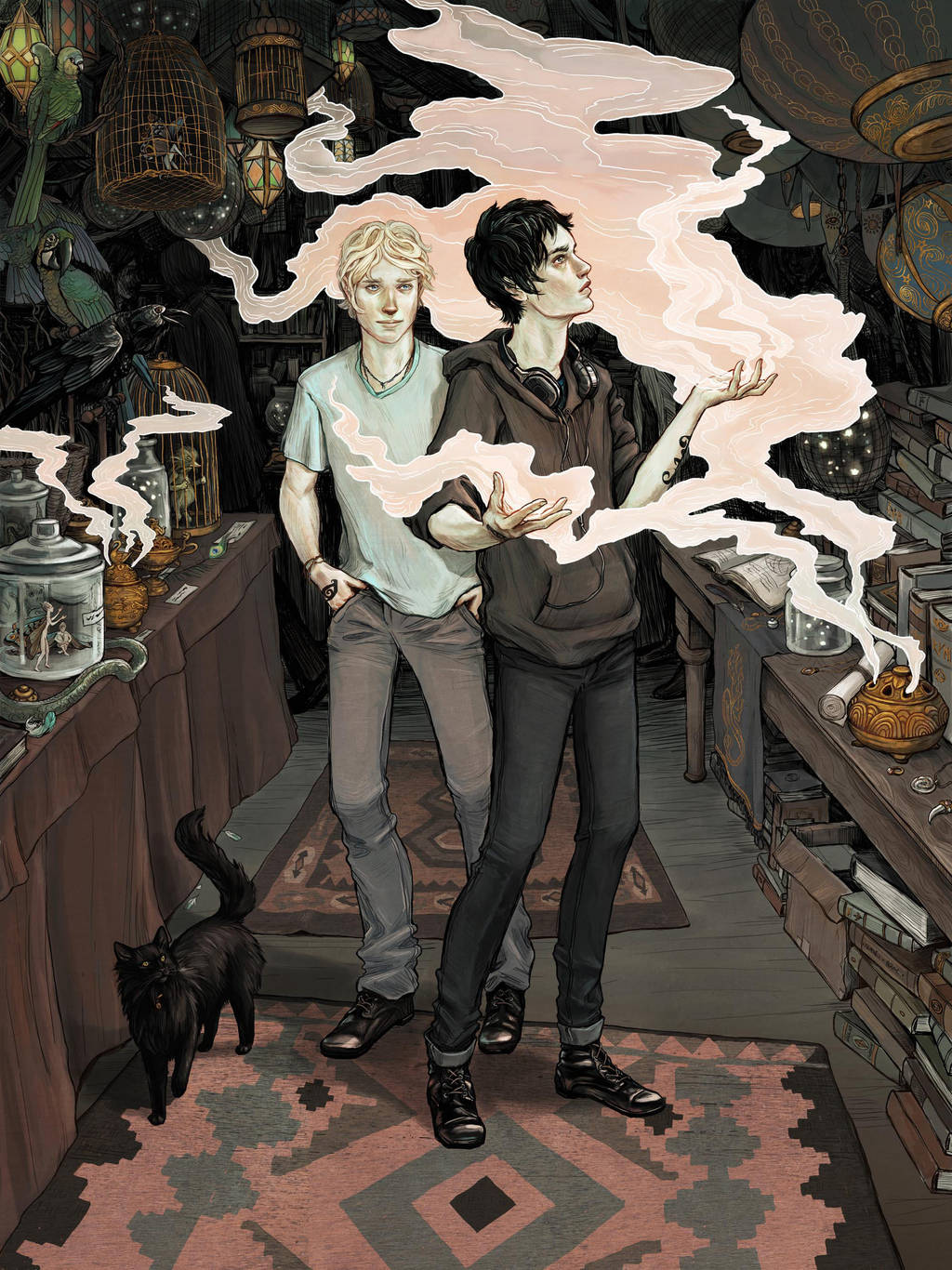 Ty and Kit at the Shadow Market by bluefooted