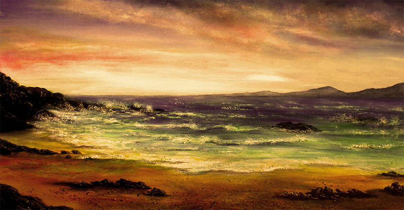 Evening Beach by AnnMarieBone