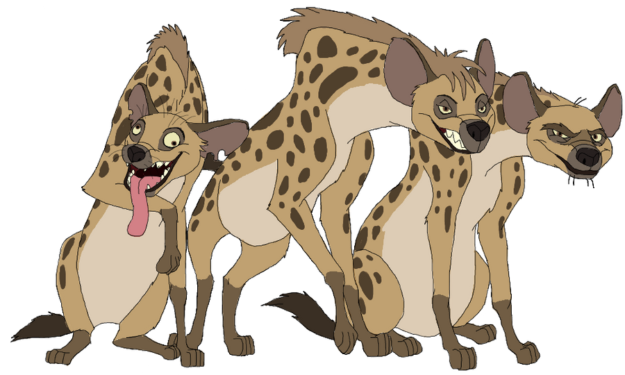 Shenzi, Banzai, and Ed in realistic colors by Patchi1995 on DeviantArt