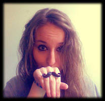 Mustache Ring by CaptiveWhispers