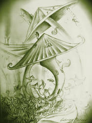 My drawings: Magic mushroom by GabrielePintaudi