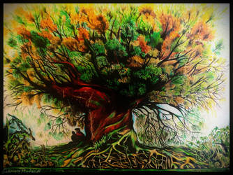 My drawings: tree by GabrielePintaudi
