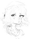 90s Anime Ellie Sketch by Fistdantilus