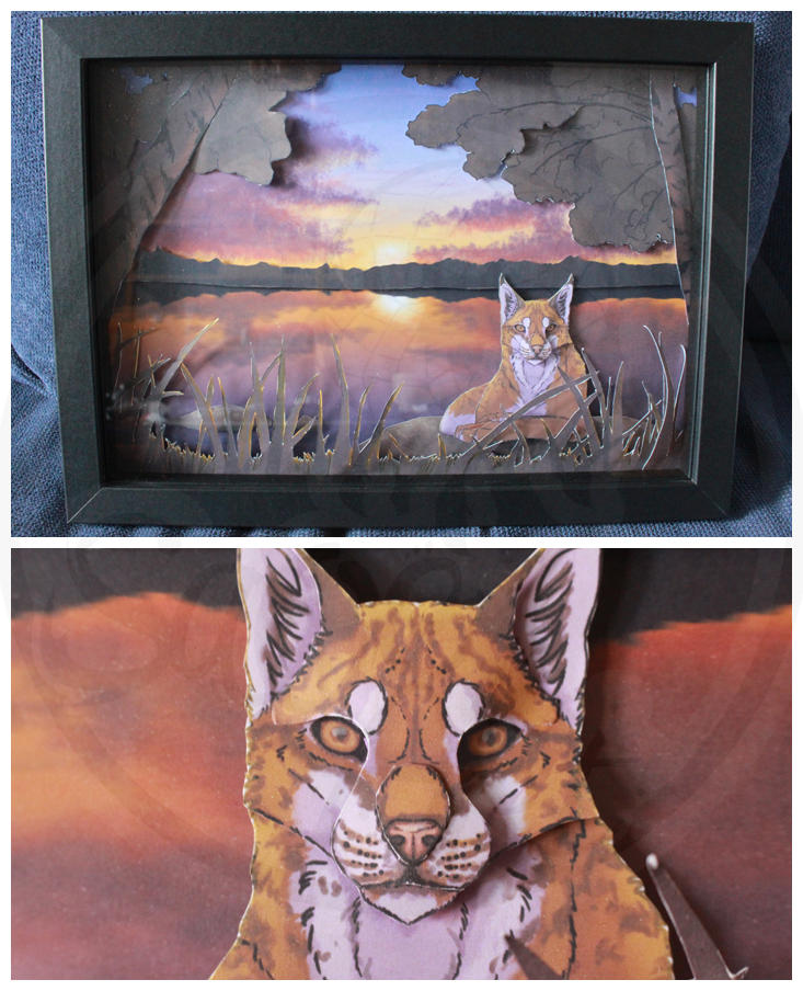 3D Scenes: Lynx and lake by SaQe