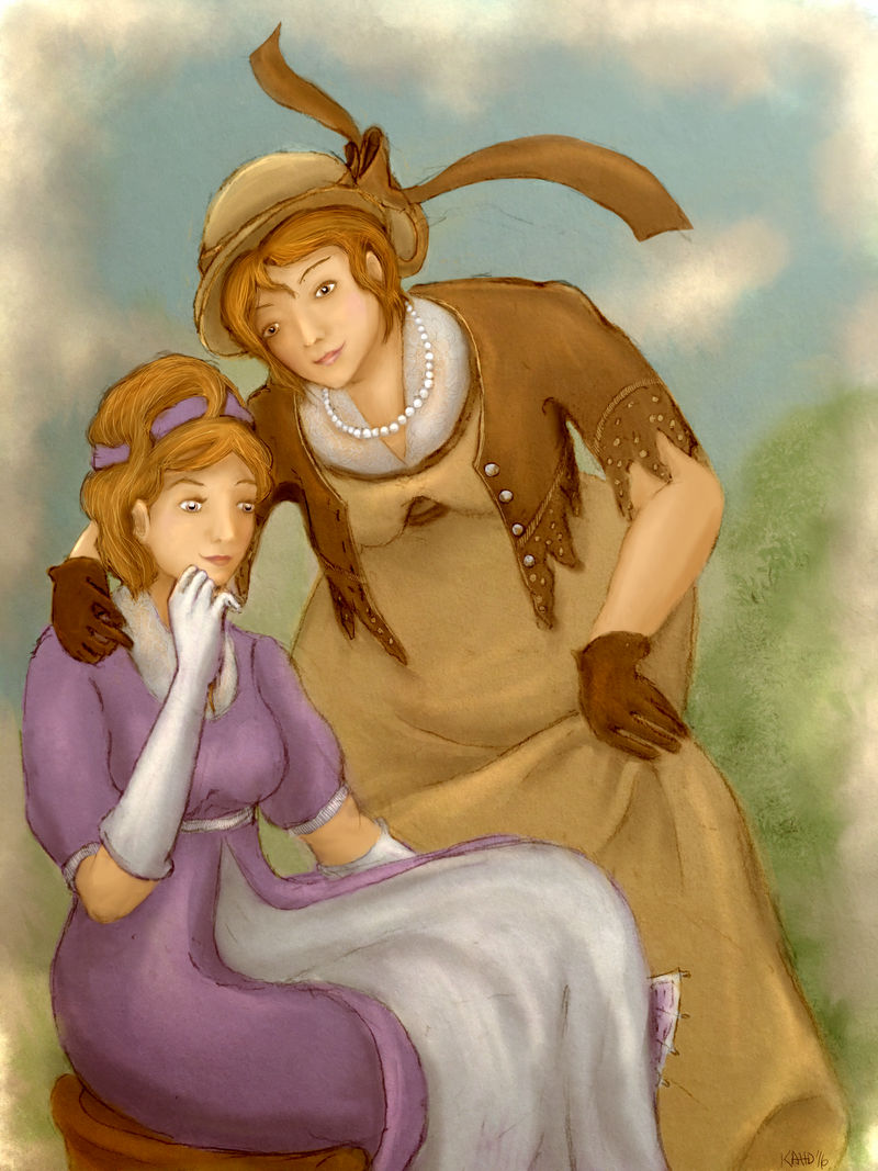 Violet and Dahlia by gusdefrog