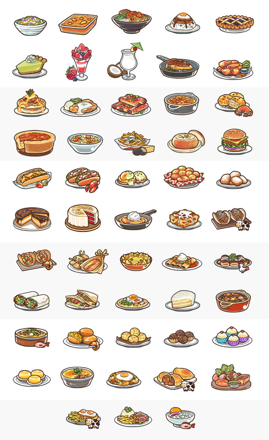 Summer and American Dishes by OracleSaturn
