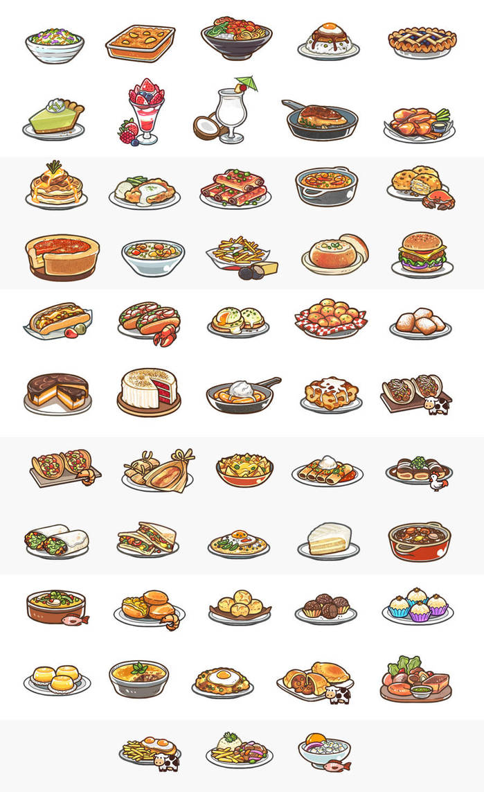 Summer and American Dishes by OracleSaturn