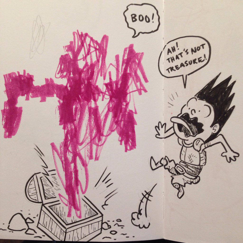 Inktober 2016 #29: SURPRISE by SquidMantis