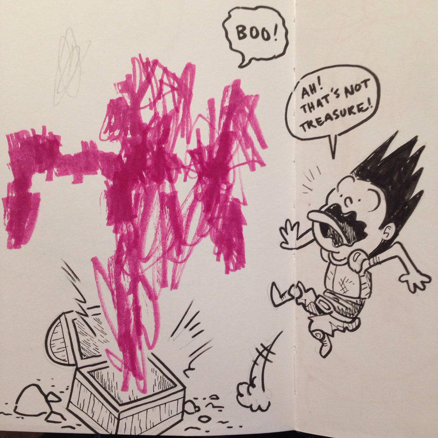 Inktober 2016 #29: SURPRISE by SquidMantis