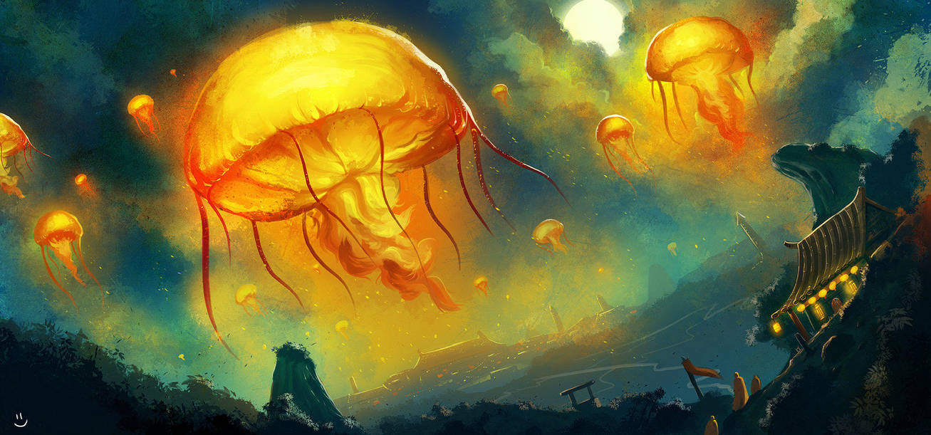 Lanterns in the Sky by desmondWOOT