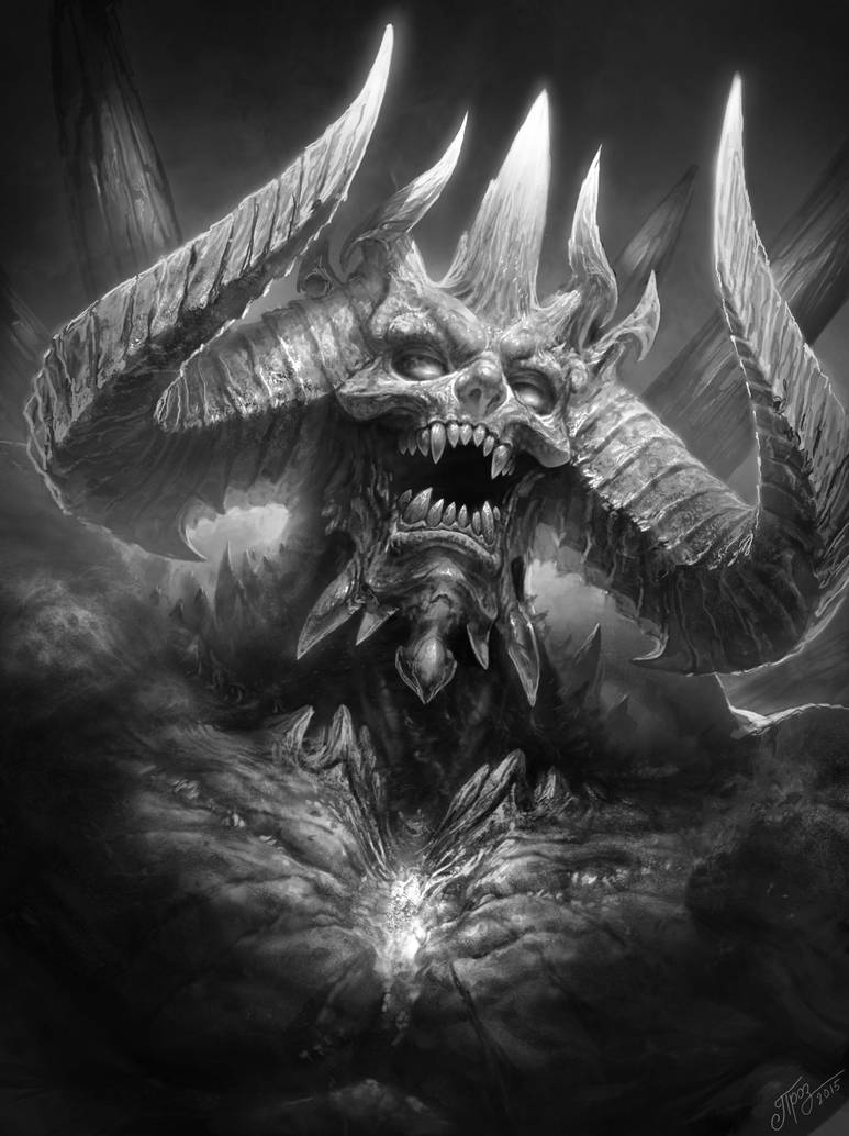 fast drawing diablo by