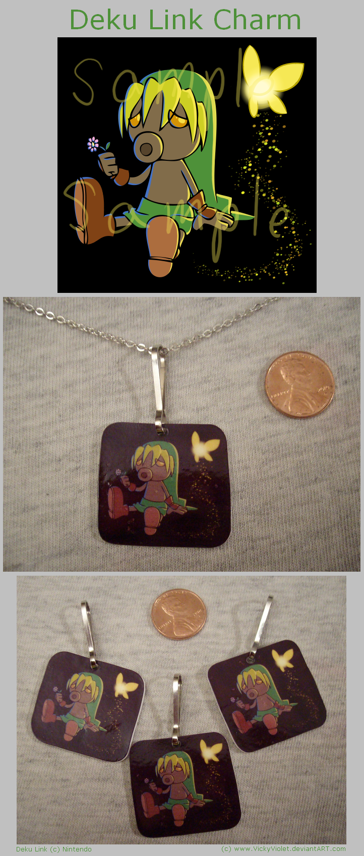Deku Link Charm by VickyViolet