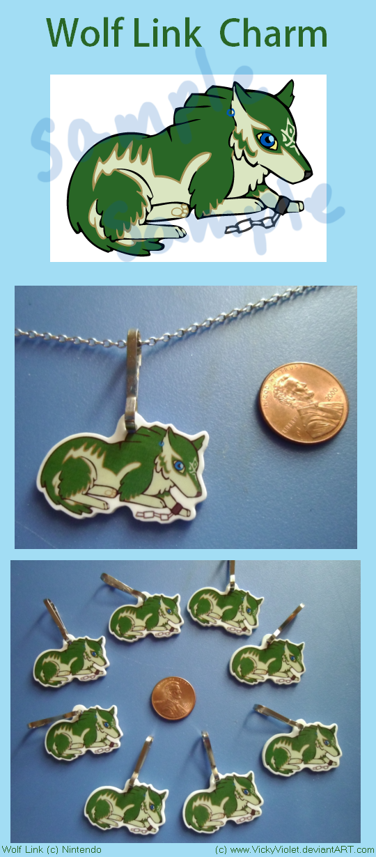 Wolf Link Charm by VickyViolet