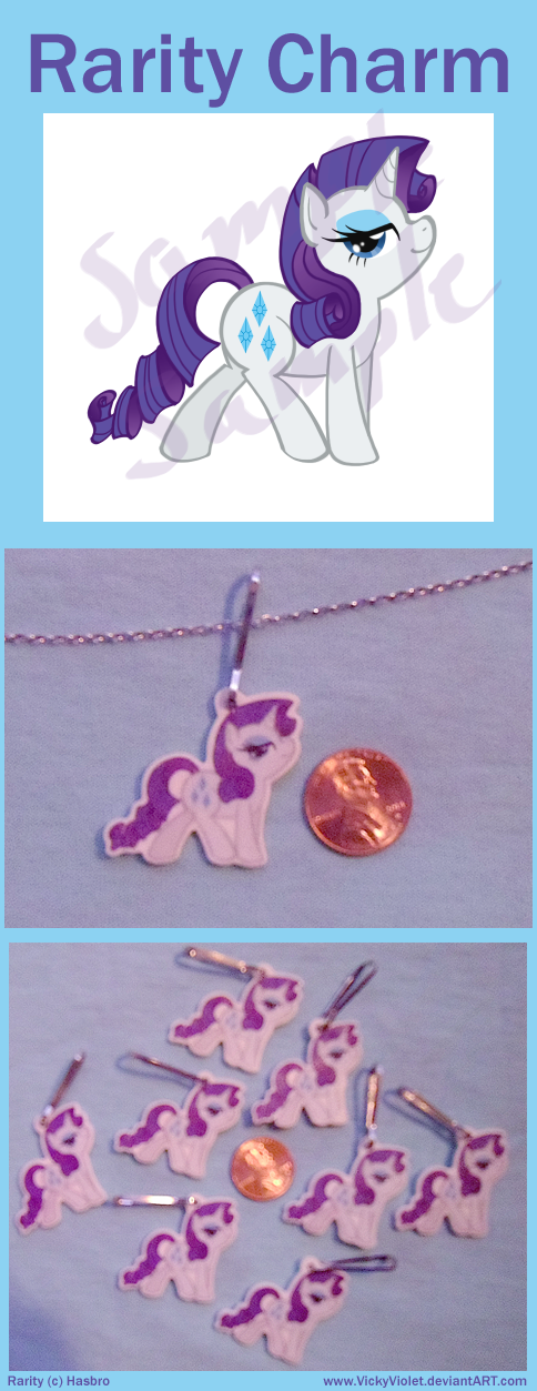 Rarity Charm by VickyViolet