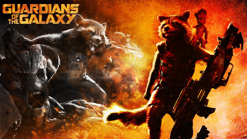 Rocket And Groot Wallpaper By Groltard On Deviantart