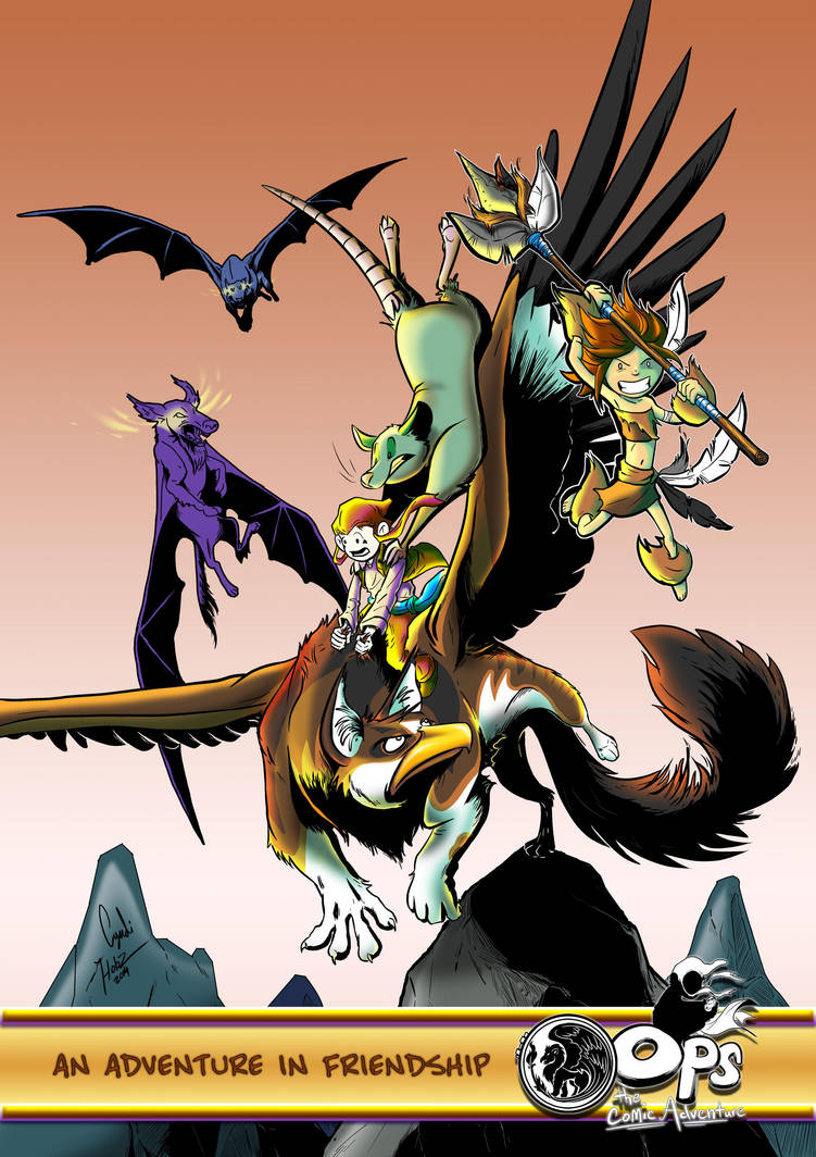 Oops Comic Adventure Poster by Gingco Oops Comic Adventure Poster by Gingco