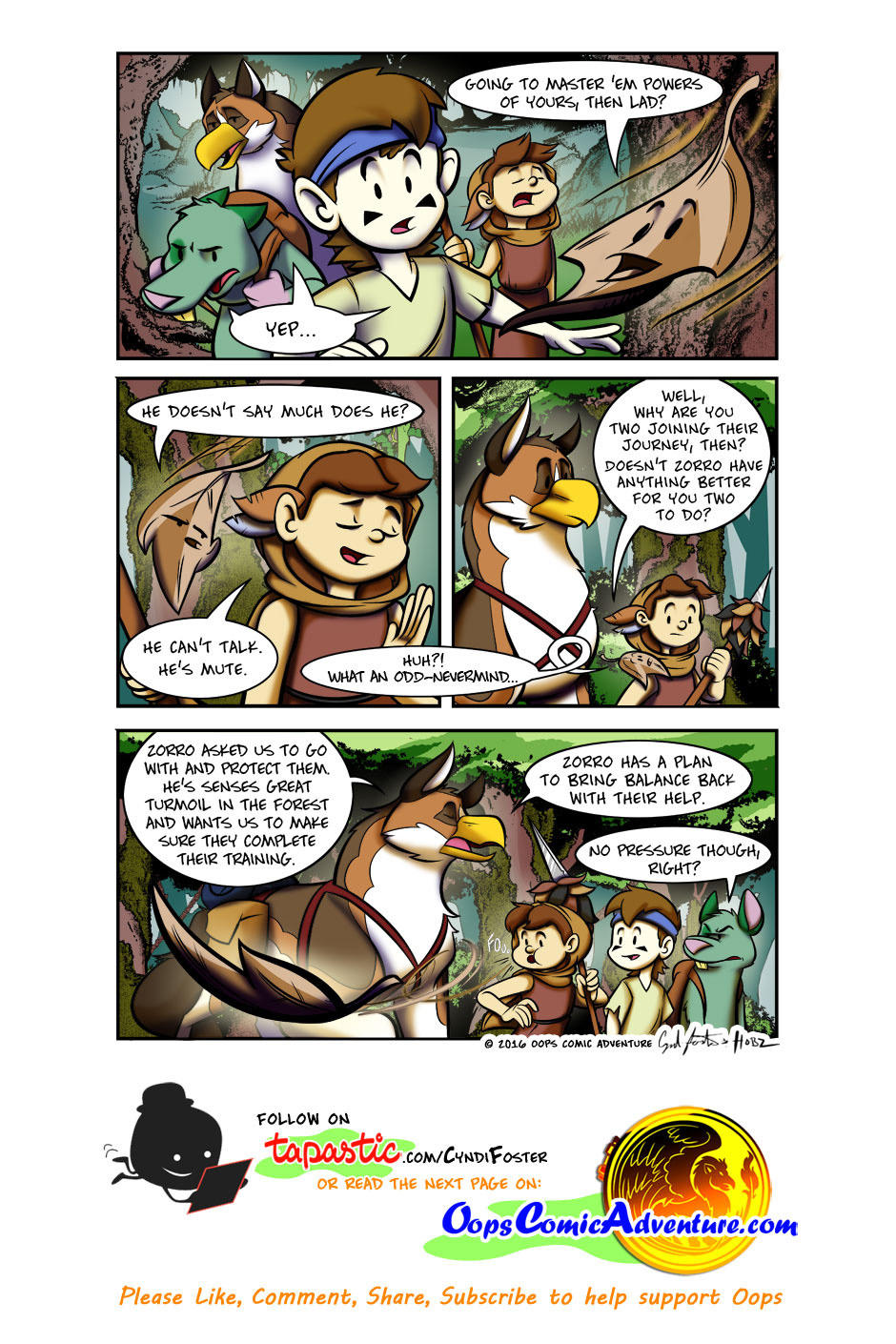 Oops Comic Adventure #6 page 2 by Gingco