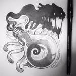 Inktober Day 6: Blacklight by TsaoShin