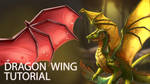 How to Draw Dragon Wings by TsaoShin
