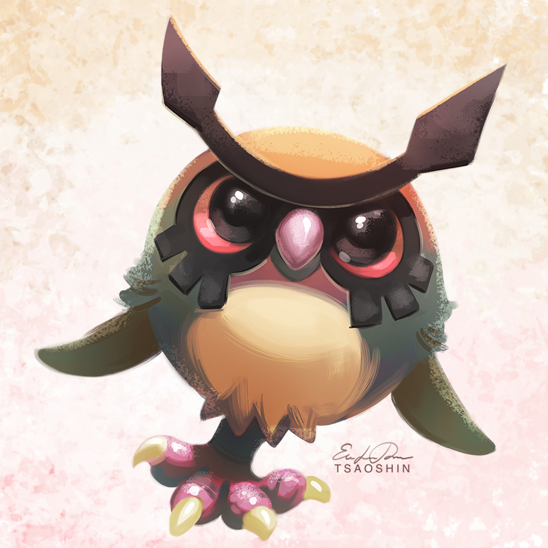 163 Hoothoot by TsaoShin on DeviantArt