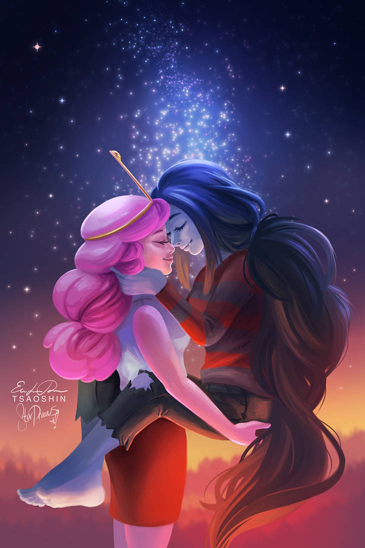 Marceline and Bubblegum by TsaoShin on DeviantArt