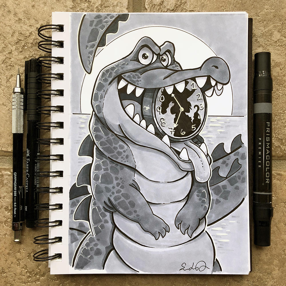 Inktober Day 14 - Clock by TsaoShin