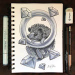 Inktober Day 25 - Prickly by TsaoShin