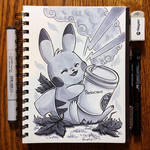 Inktober Day 30 - Jolt by TsaoShin