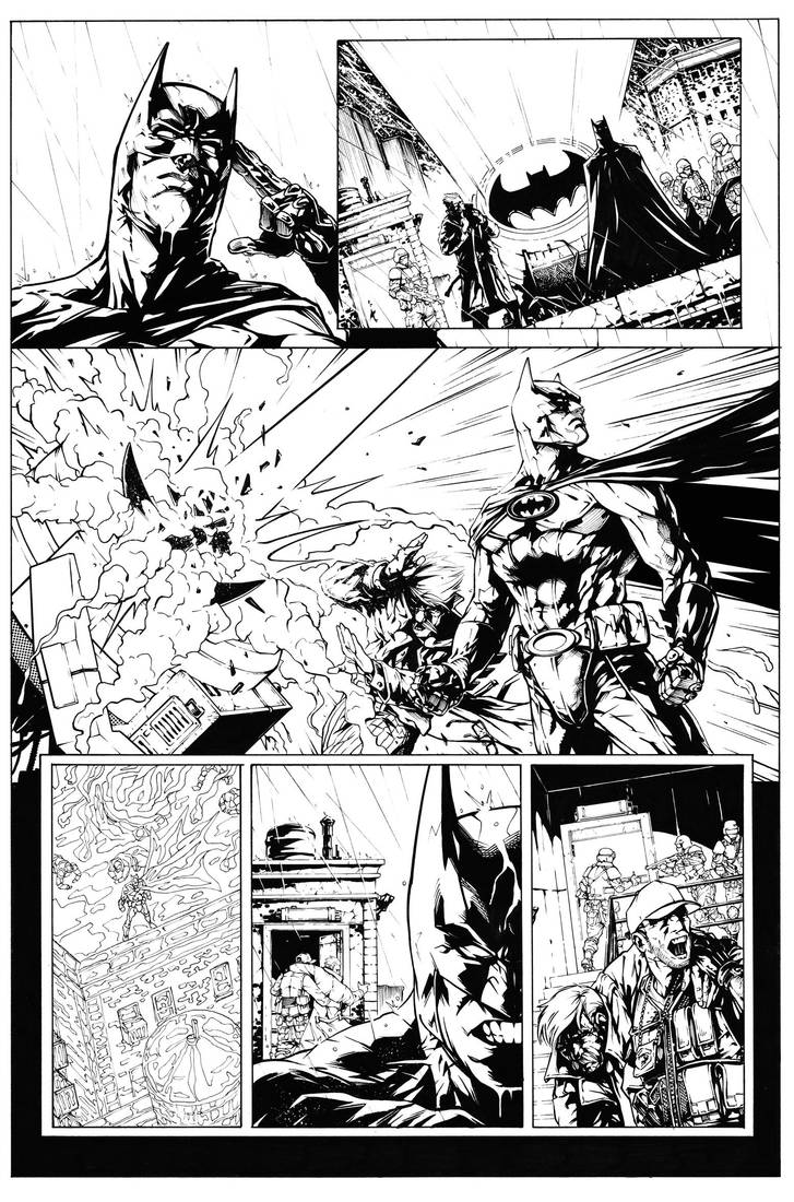 Batman Vs. Predator Page 2 by HenrikJonsson