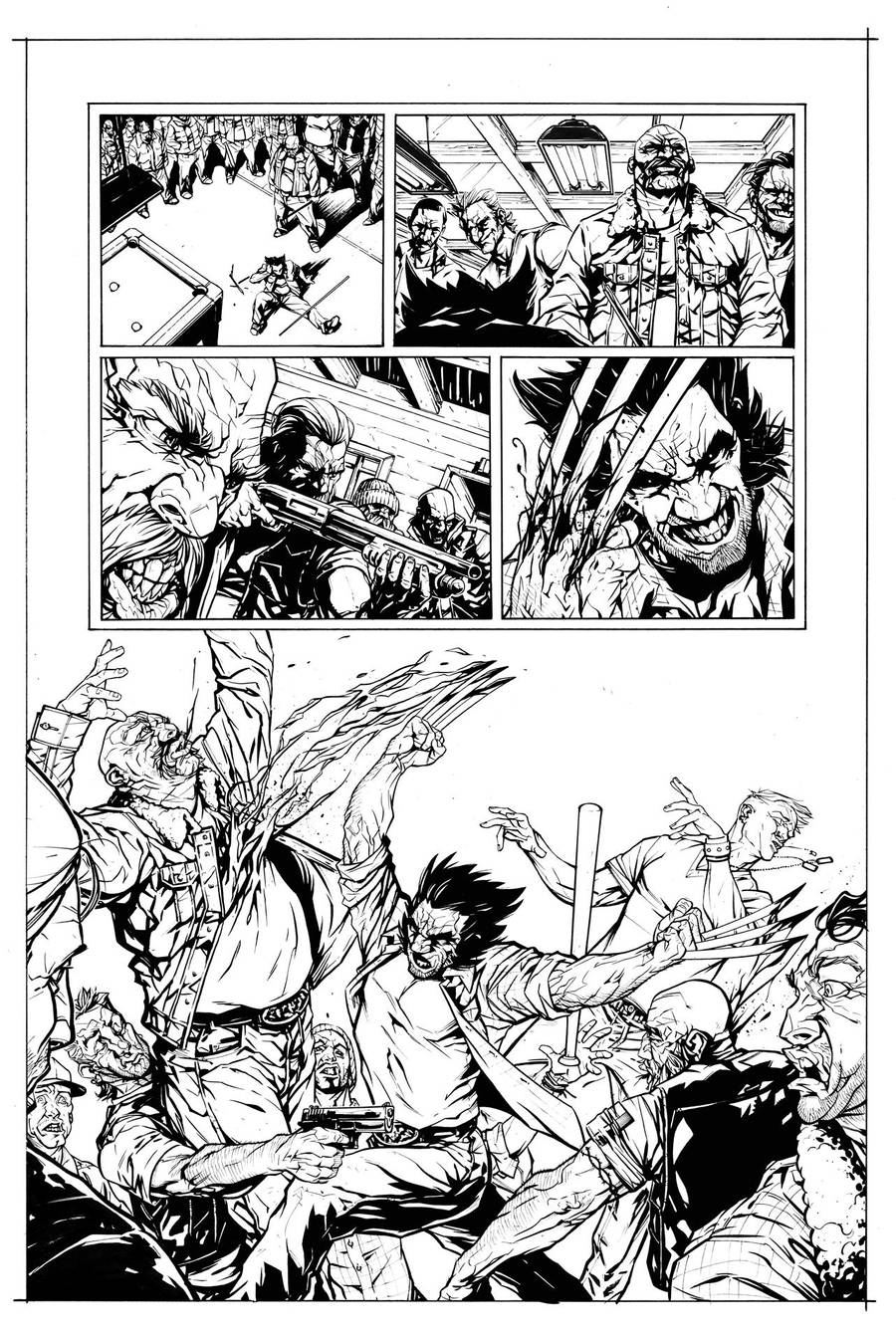 Wolverine - Bar Fight Scene page 2 by HenrikJonsson