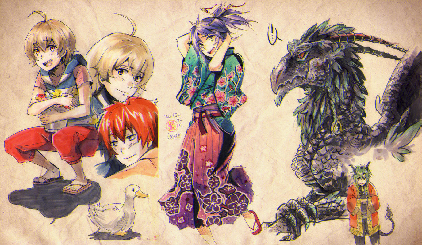 Copic doodlage 2 by goku-no-baka