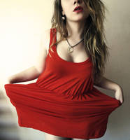 red dress by oLUSSANAo