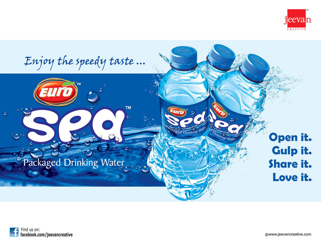 Euro SPA Drinking Water Design by jeevancreative