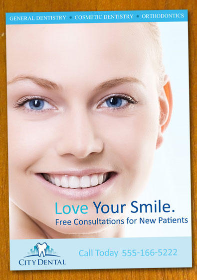 dentist dental flyer template