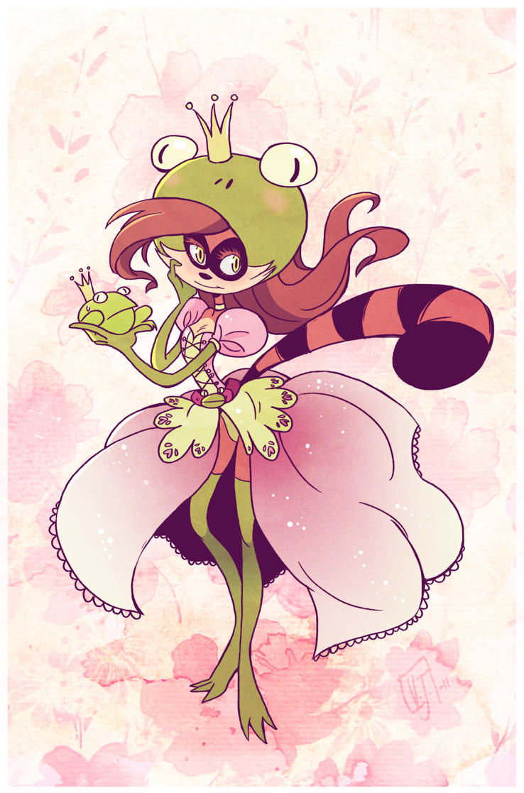 Frog Raccoon Shoujo Strawberry by vern-argh