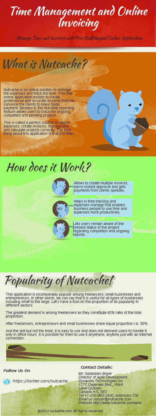 Infographic for Best Online Expense tool-Nutcache by Nutcache