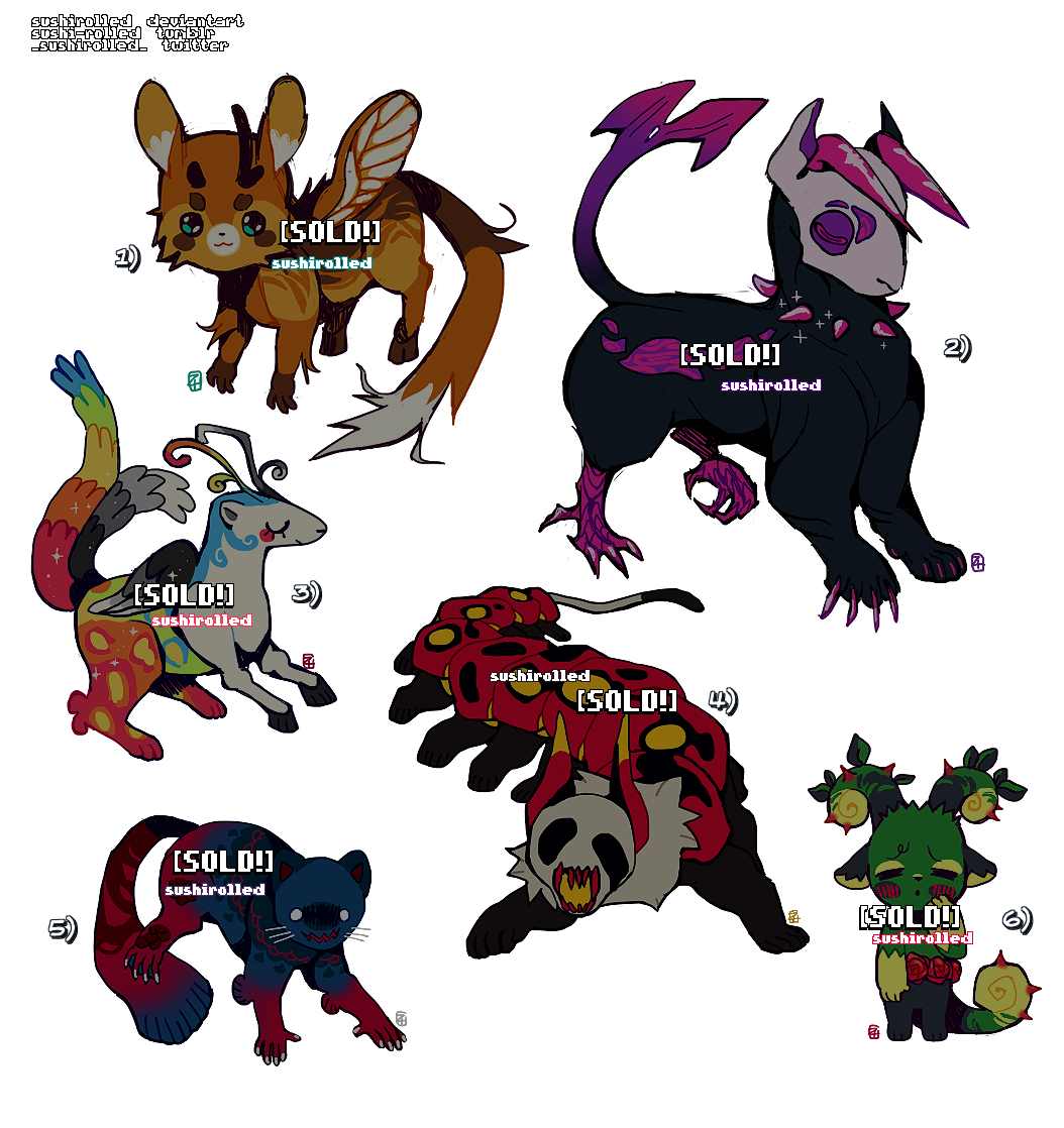 doodle adopts 17 [0/1] CLOSED by SUSHIROLLED on DeviantArt