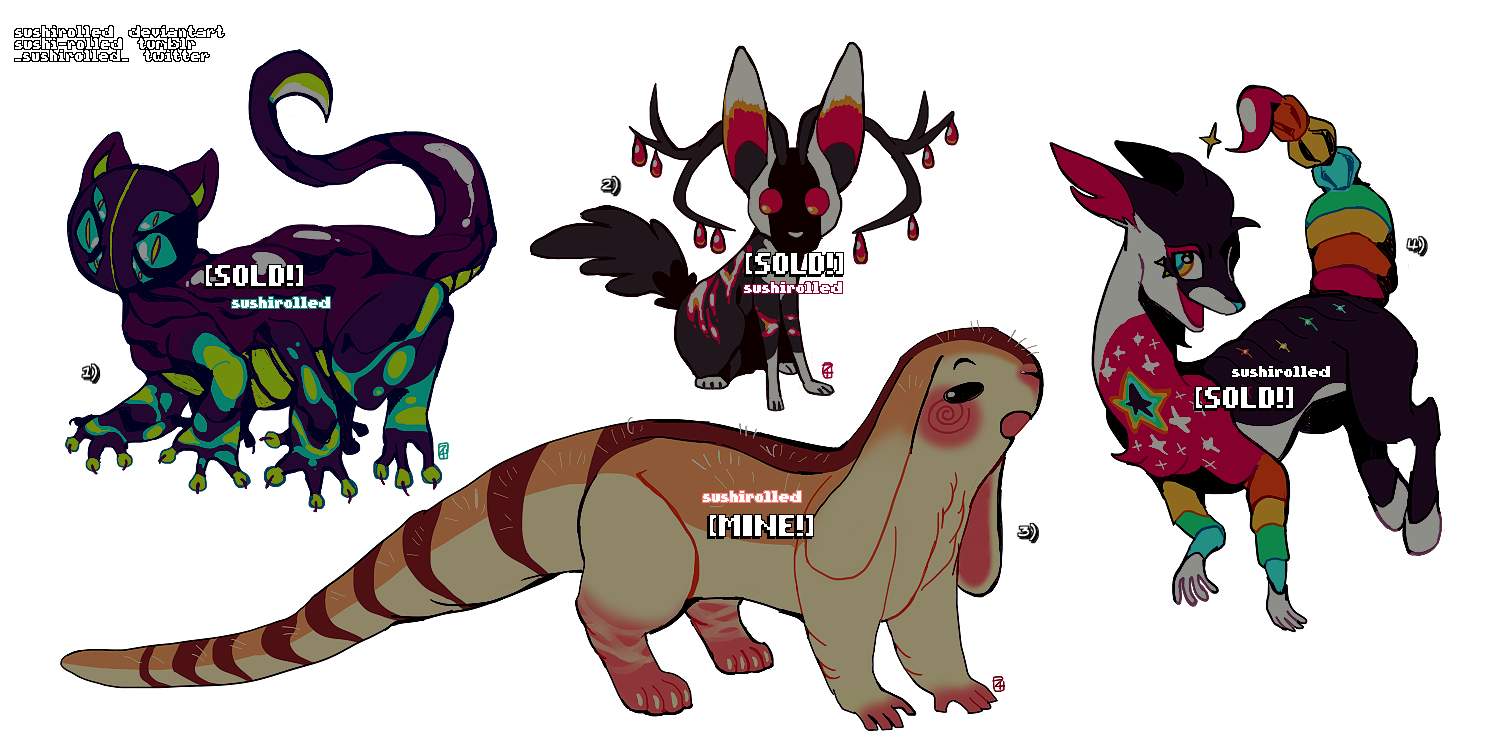 doodle adopts 17 [0/1] CLOSED by SUSHIROLLED on DeviantArt