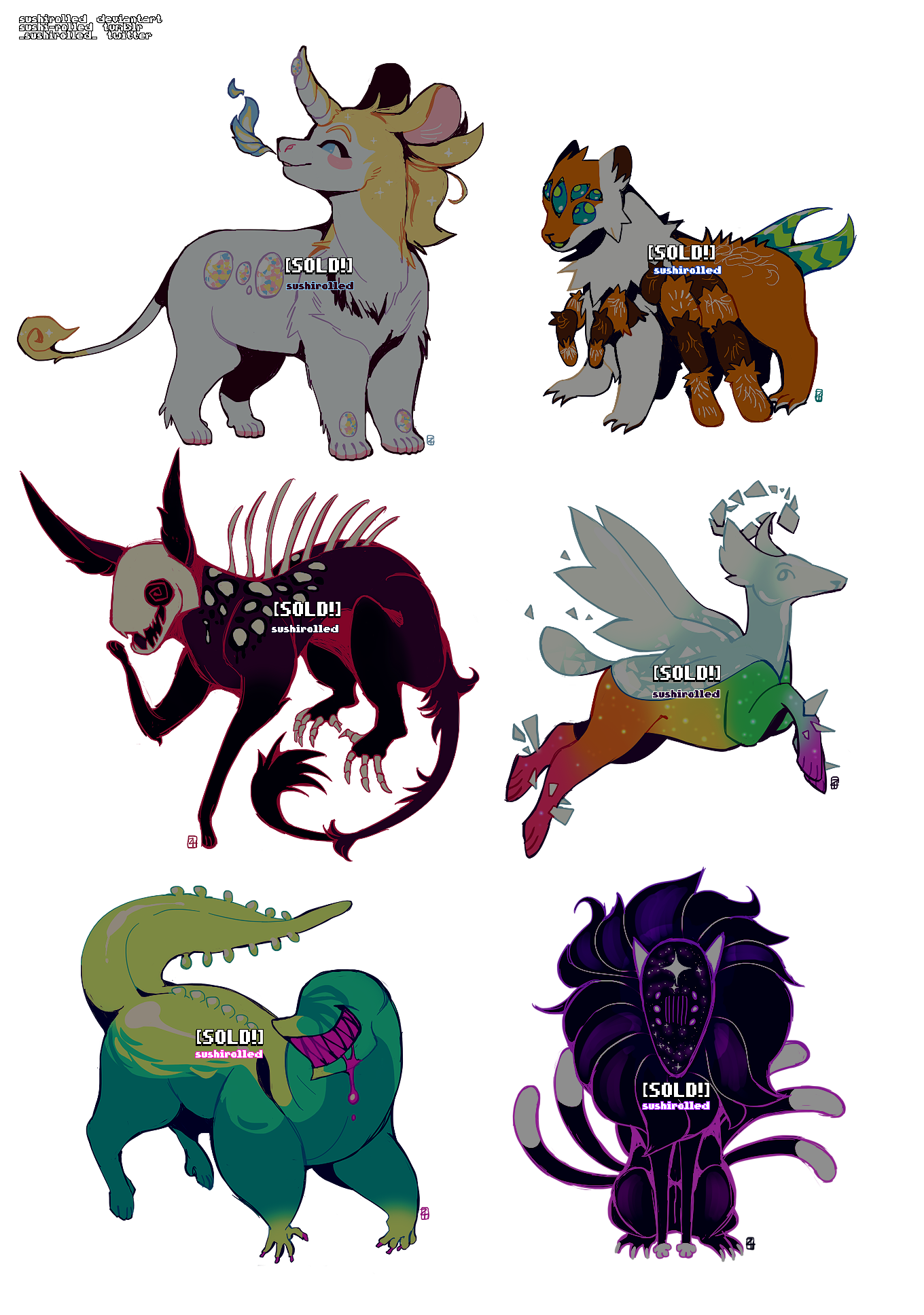 doodle adopts 17 [0/1] CLOSED by SUSHIROLLED on DeviantArt