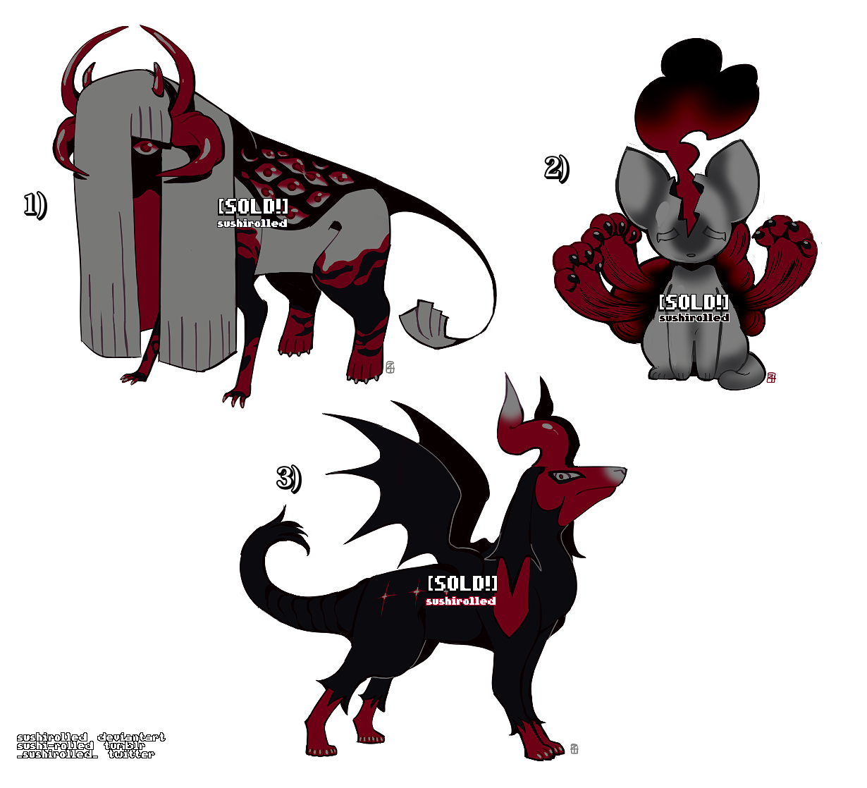 doodle adopts 17 [0/1] CLOSED by SUSHIROLLED on DeviantArt