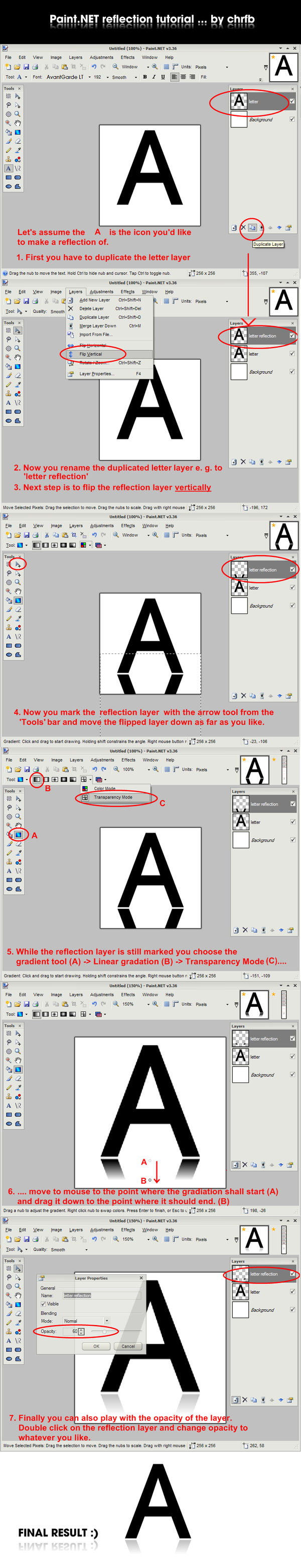 Paint.NET Reflection Tutorial by chrfb