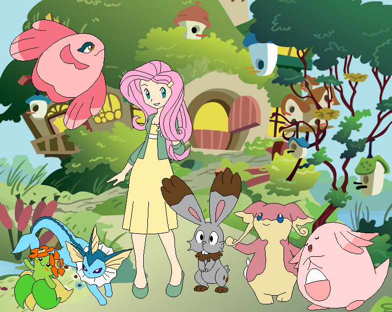 Fluttershy's Pokemon Team by SelenaEde