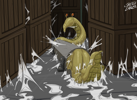 Swallowed whole alternate ending: Stuck by Ghrolath4